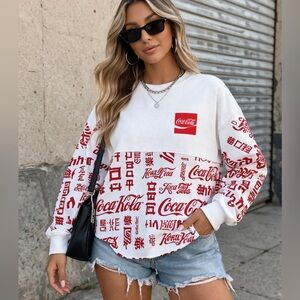 NWT Coca-Cola Spirit Jersey Medium Oversized Multi Language Graphic Streetwear